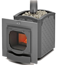 Печь для бани Теплодар Былина-18 Ч Панорама (1.3)